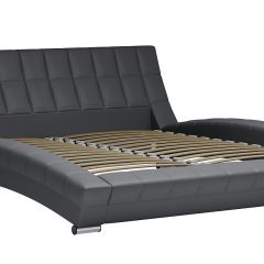 Кровать двойная Оливия 180 + ортопед (арт. Марика 485 к/з (серый)) в Уфе - ufa.mebel24.online | фото 2