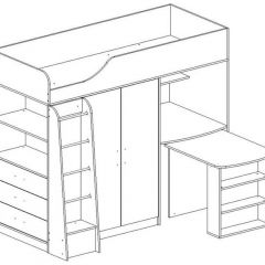 КАПРИЗ-8 Кровать 800 двухъярусная без рисунка в Уфе - ufa.mebel24.online | фото