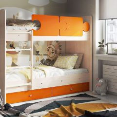 Кровать двухъярусная "Тетрис" (латы) с бортиками + ящики в Уфе - ufa.mebel24.online | фото 4