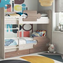 Кровать двухъярусная "Тетрис" (латы) с бортиками + ящики в Уфе - ufa.mebel24.online | фото 9