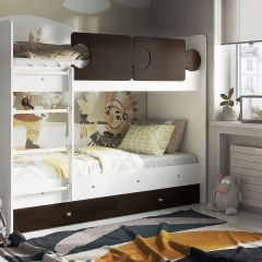 Кровать двухъярусная "Тетрис" (латы) с бортиками + ящики в Уфе - ufa.mebel24.online | фото 11
