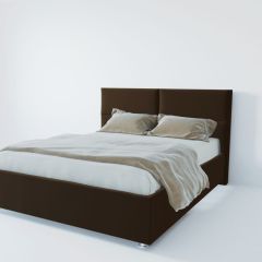 Кровать Корсика с ПМ 1400 (экокожа коричневая) в Уфе - ufa.mebel24.online | фото 2