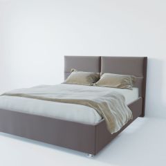 Кровать Корсика с ПМ 1600 (велюр темно-серый) в Уфе - ufa.mebel24.online | фото 2