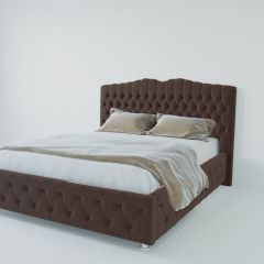 Кровать Нягань с ПМ 2000 (экокожа коричневая) в Уфе - ufa.mebel24.online | фото