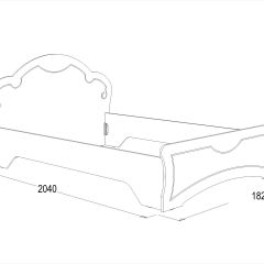 Кровать Ольга-10 МДФ (1600) без основания в Уфе - ufa.mebel24.online | фото 2