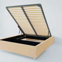 Кровать Подиум с ПМ 1200 (экокожа бежевая) в Уфе - ufa.mebel24.online | фото 2