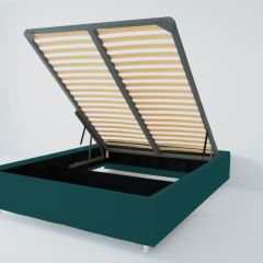 Кровать Подиум с ПМ 1800 (велюр бирюзовый) в Уфе - ufa.mebel24.online | фото 2