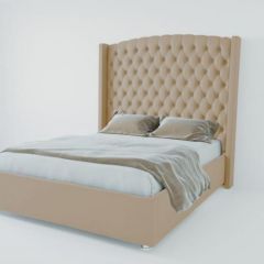 Кровать Берлин ЛЮКС без основания 1200 (велюр светло-серый) в Уфе - ufa.mebel24.online | фото