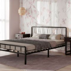 Кровать "Клэр" КМД18 Черная (1600*2000) (ножки-черные) в Уфе - ufa.mebel24.online | фото