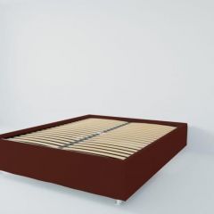 Кровать Подиум с ортопедическим основанием 1600 (велюр бордо) в Уфе - ufa.mebel24.online | фото 2