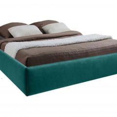 Кровать Подиум с ПМ 1600 (велюр бирюзовый) в Уфе - ufa.mebel24.online | фото