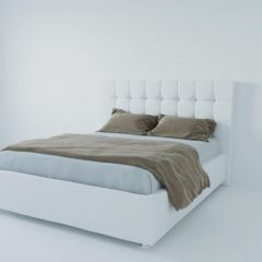 Кровать Венеция без основания 1400 (экокожа белая) в Уфе - ufa.mebel24.online | фото