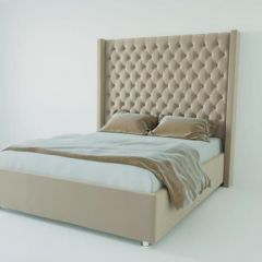 Кровать Версаль ЛЮКС без основания 1600 (велюр светло-серый) в Уфе - ufa.mebel24.online | фото