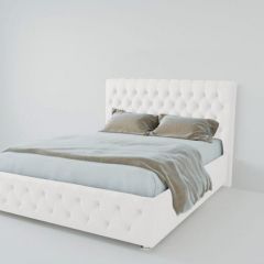 Кровать Версаль 1200 без основания (экокожа белый) в Уфе - ufa.mebel24.online | фото
