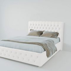 Кровать Версаль 1600 без основания (экокожа белый) в Уфе - ufa.mebel24.online | фото