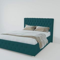 Кровать Версаль 1600 без основания (велюр бирюзовый) в Уфе - ufa.mebel24.online | фото