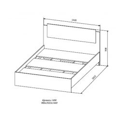 СОФИ СКР1400.1Кровать 1400 в Уфе - ufa.mebel24.online | фото 2