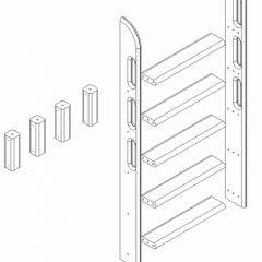 Кровать Сонечка 2-х ярусная (модульная) в Уфе - ufa.mebel24.online | фото 12