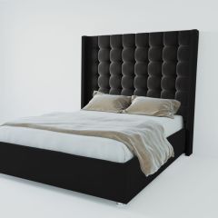 Кровать Венеция ЛЮКС с ПМ 1200 (экокожа кольт ч) в Уфе - ufa.mebel24.online | фото 2