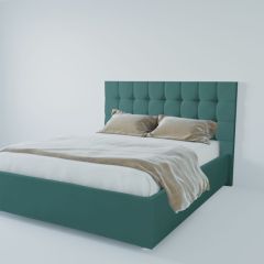 Кровать Венеция с ПМ 1800 (велюр бирюзовый) в Уфе - ufa.mebel24.online | фото 2