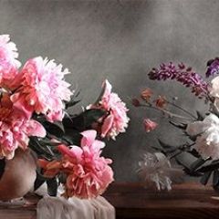Кухонный фартук Цветы 316 МДФ матовый (3000) Flowers в Уфе - ufa.mebel24.online | фото