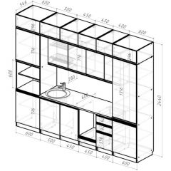 Кухонный гарнитур Адажио люкс 3000 мм в Уфе - ufa.mebel24.online | фото 2