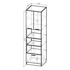 Кухонный гарнитур Ноктюрн оптима 1800х2400 мм в Уфе - ufa.mebel24.online | фото 11