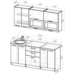 Кухонный гарнитур Паола макси 1800 мм в Уфе - ufa.mebel24.online | фото 2