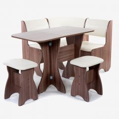 ТЮЛЬПАН МИНИ Кухонный уголок (кожзам-Борнео крем) в Уфе - ufa.mebel24.online | фото 3
