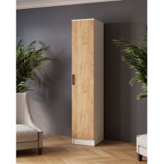 ЛАРС Пенал Белый/Дуб крафт золотой в Уфе - ufa.mebel24.online | фото
