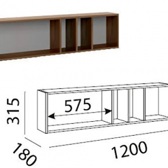 Лимба (гостиная) М11 Полка навесная в Уфе - ufa.mebel24.online | фото