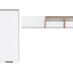 Гостиная Эльза (модульная) Дуб Крафт Золотой/Белый в Уфе - ufa.mebel24.online | фото 2