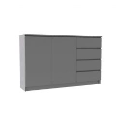 МОРИ МК 1600.1 Комод (графит) в Уфе - ufa.mebel24.online | фото 2
