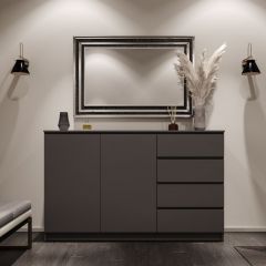 МОРИ МК 1600.1 Комод (графит) в Уфе - ufa.mebel24.online | фото