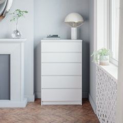 МОРИ МК 700.5 Комод (белый) в Уфе - ufa.mebel24.online | фото