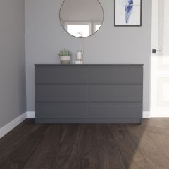 МОРИ МК 1380.6 Комод (графит) в Уфе - ufa.mebel24.online | фото