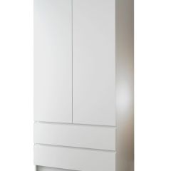 МОРИ МШ 900.1 Шкаф с 2мя дв и 2мя ящ. (белый) в Уфе - ufa.mebel24.online | фото