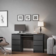МОРИ МС-2 Стол 6 ящиков (графит) в Уфе - ufa.mebel24.online | фото