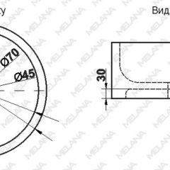 Накладная раковина melana mln-7076b (черная) в Уфе - ufa.mebel24.online | фото 2