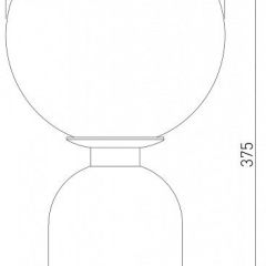 Настольная лампа декоративная Eurosvet Bubble 01197/1 черный жемчуг в Уфе - ufa.mebel24.online | фото 2