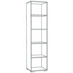 Пенал Ненси 400 (Венге/Белый глянец) в Уфе - ufa.mebel24.online | фото 2