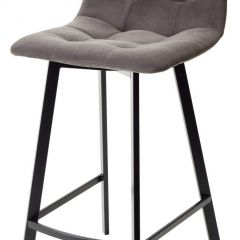 Полубарный стул CHILLI-QB SQUARE графит #14, велюр / черный каркас (H=66cm) М-City в Уфе - ufa.mebel24.online | фото