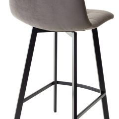 Полубарный стул CHILLI-QB SQUARE графит #14, велюр / черный каркас (H=66cm) М-City в Уфе - ufa.mebel24.online | фото 2