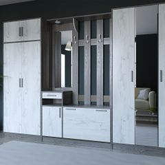 Прихожая ДИАНА-4 сек №14 (Ясень анкор/Дуб эльза) в Уфе - ufa.mebel24.online | фото 5