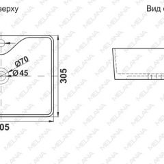 Раковина MELANA MLN-7291X в Уфе - ufa.mebel24.online | фото 2