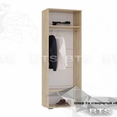 ФЛАЙ Шкаф 2-х створчатый ШК-04 (дуб сонома/белый) в Уфе - ufa.mebel24.online | фото 4
