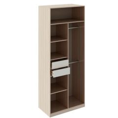 Шкаф 2 двери Глэдис М22 (ЯШС/Белый) в Уфе - ufa.mebel24.online | фото 2