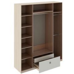 Шкаф 4 двери Глэдис М24 (ЯШС/Белый) в Уфе - ufa.mebel24.online | фото 2