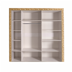 Шкаф 5-х дв. без зеркал Тиффани Premium черная/золото (ТФШ2/5(П) в Уфе - ufa.mebel24.online | фото 2