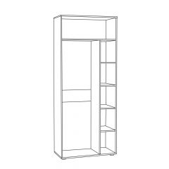 Шкаф для одежды 1751 Бьянка в Уфе - ufa.mebel24.online | фото 2